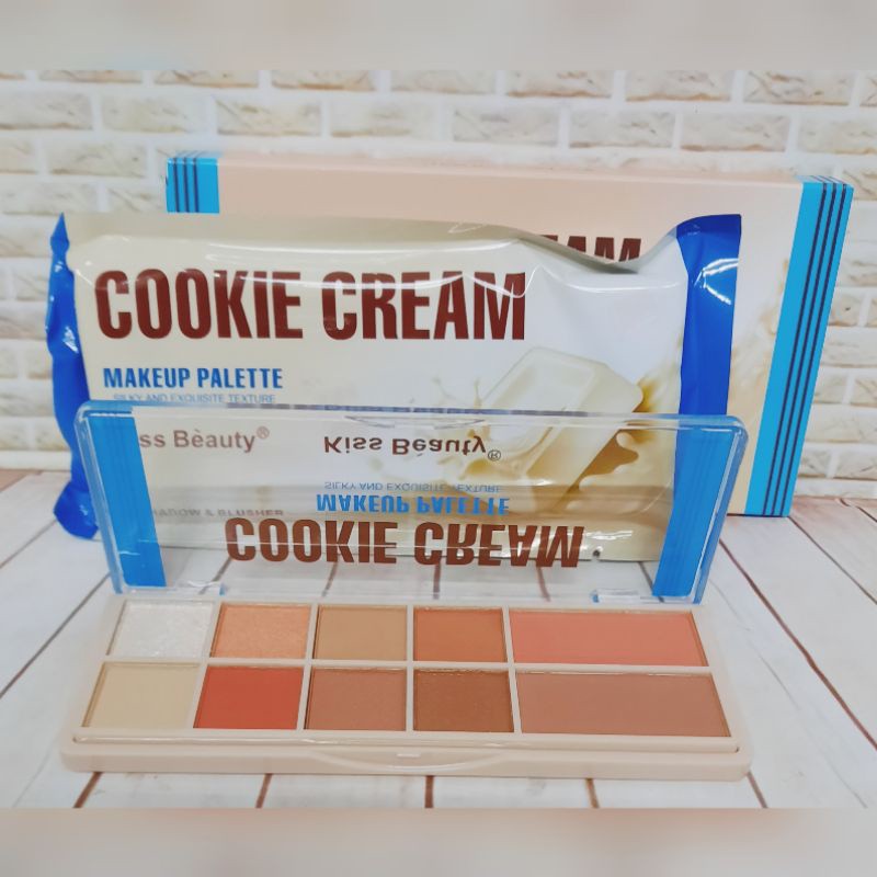 [ECER] EYESHADOW / EYE SHADOW KISS BEAUTY COOKIE CREAM NO.87204-03AB