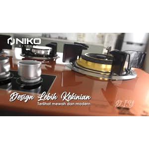 Niko Reflection Gold 3.0 Kompor Gas Tampered Glass Knob Otomatis new