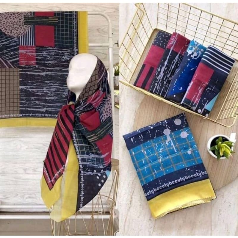 serie beauty hijab segi empat voal sublime lassercut