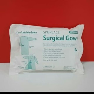  baju  alat pelindung diri apd  operasi surgical gown onemed  