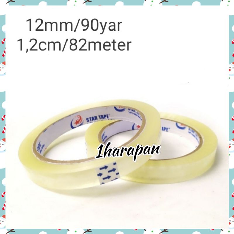 

Lakban star tape 12mm/90yard isolasi serbaguna