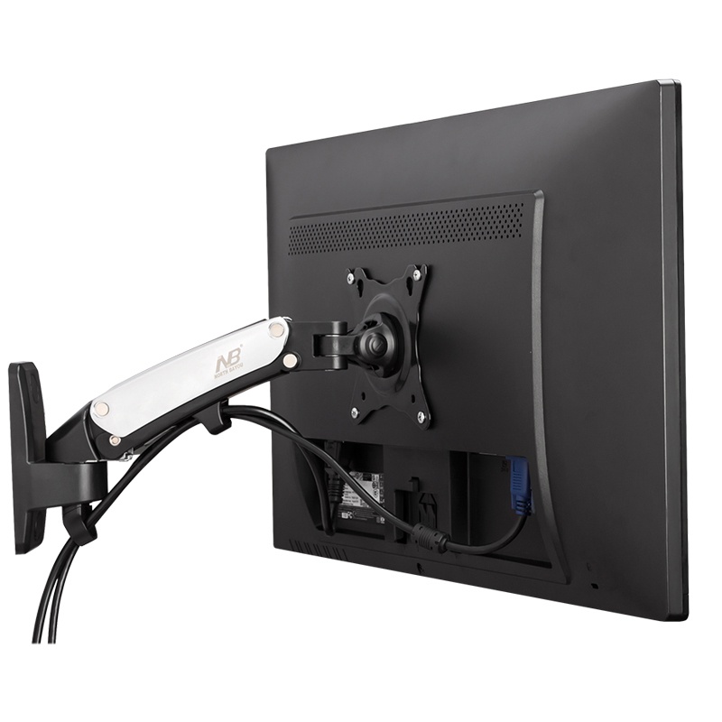 Bracket Tv Monitor North Bayou Universal Monitor Arm Wall Mount Bracket Vesa Mount 17-27 Inch - NB-F120 - Black