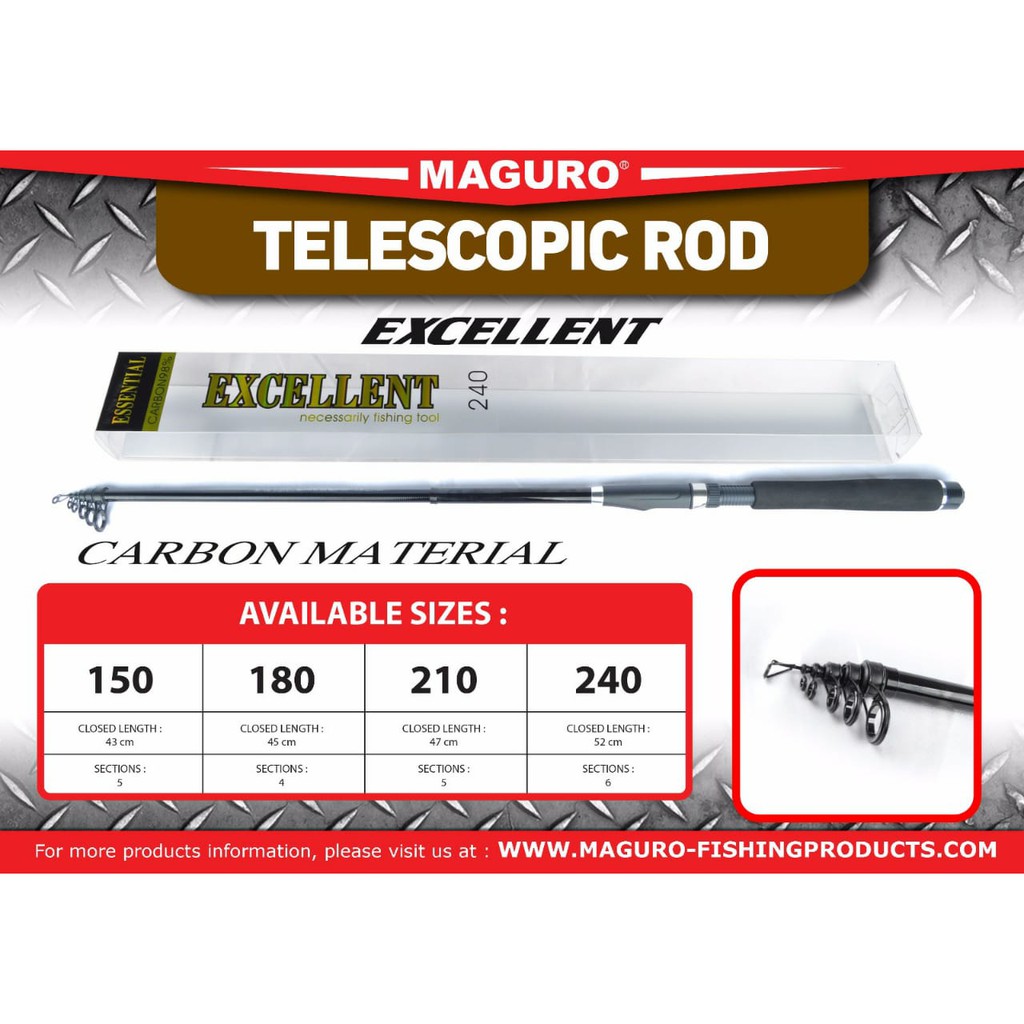 Joran Antena CARBON Maguro Excellent 240 Cm