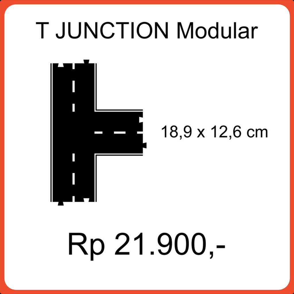 Track Diecast Roads Diorama Acrylic T JUNCTION
