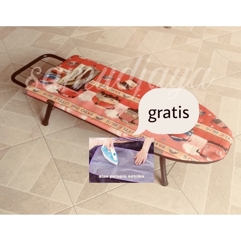 Meja setrika mini, meja strika lesehan