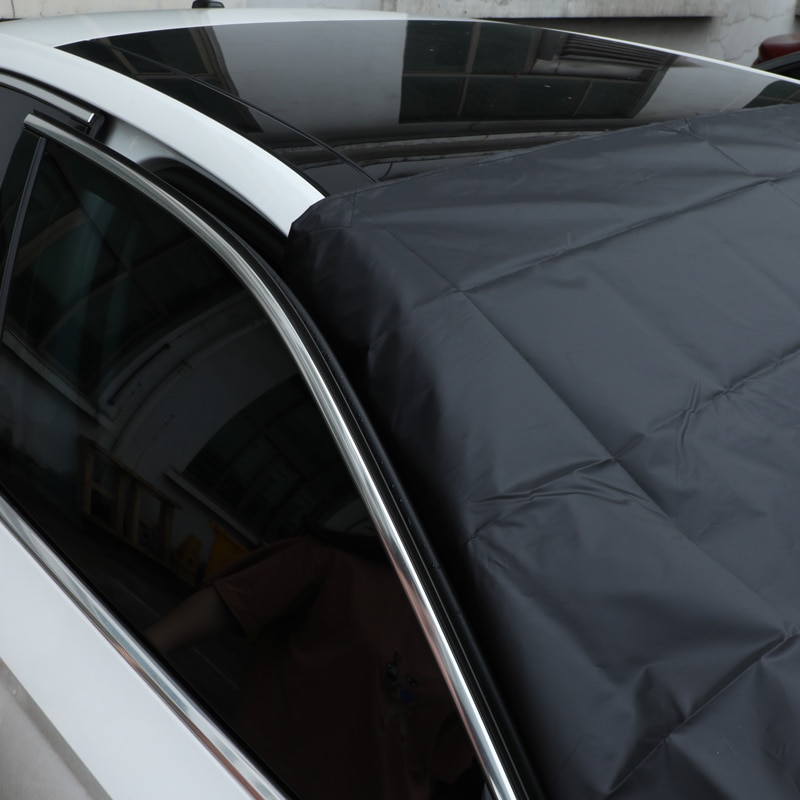 Stylish Car Sun Shade Foldable Strong Magnetic Kerai Mobil Untuk Kaca Depan Tahan Air Penutup Pelindung Debu Musim Dingin Penutup Jendela Depan Mobil Car Cover UV Protection