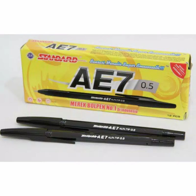 

Pulpen STANDART AE7 warna Hitam