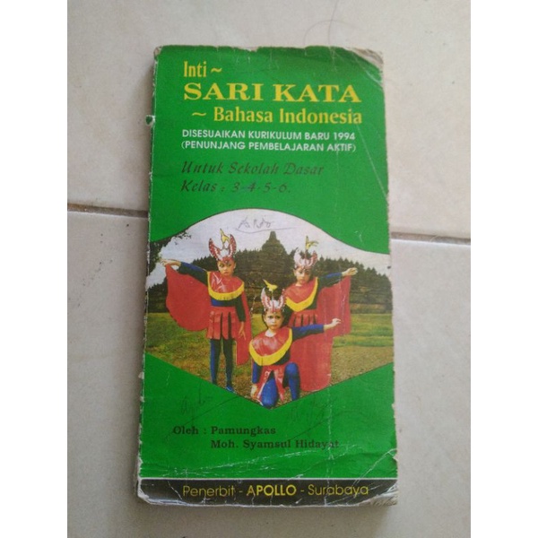 

buku inti sari kata bahasa Indonesia sd