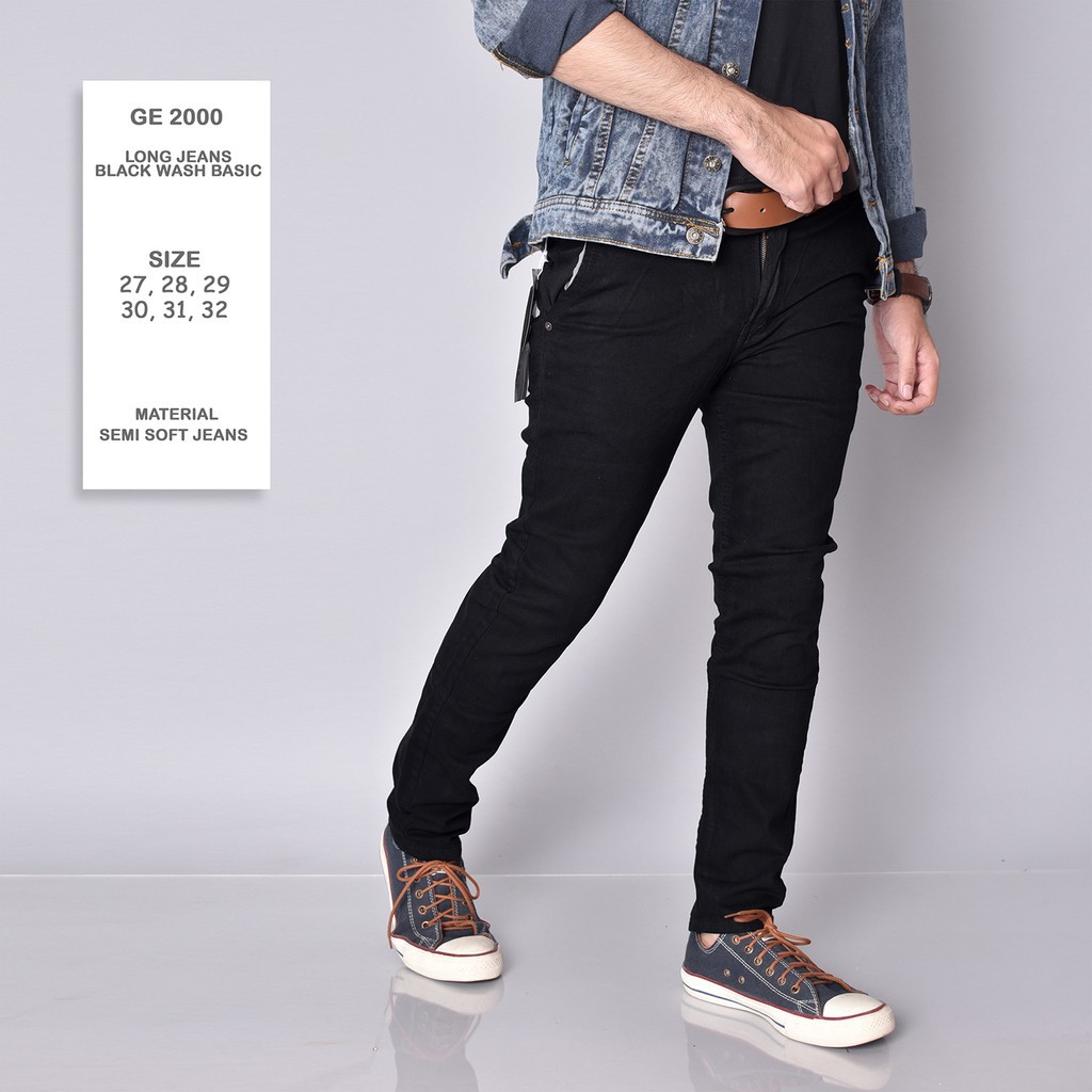 Celana jeans panjang sobek lutut jenas ripped pria celana levis robek pria