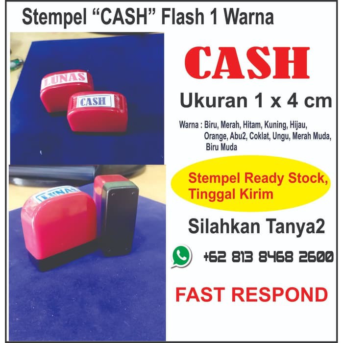 

Stempel Cash Flash 1 Warna