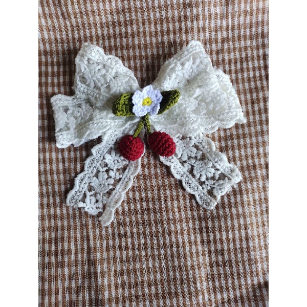 Konektor Masker Pita Vintage Renda Sailor Bow Strap Pengait Masker Hijab Lace Princessa Ribbon