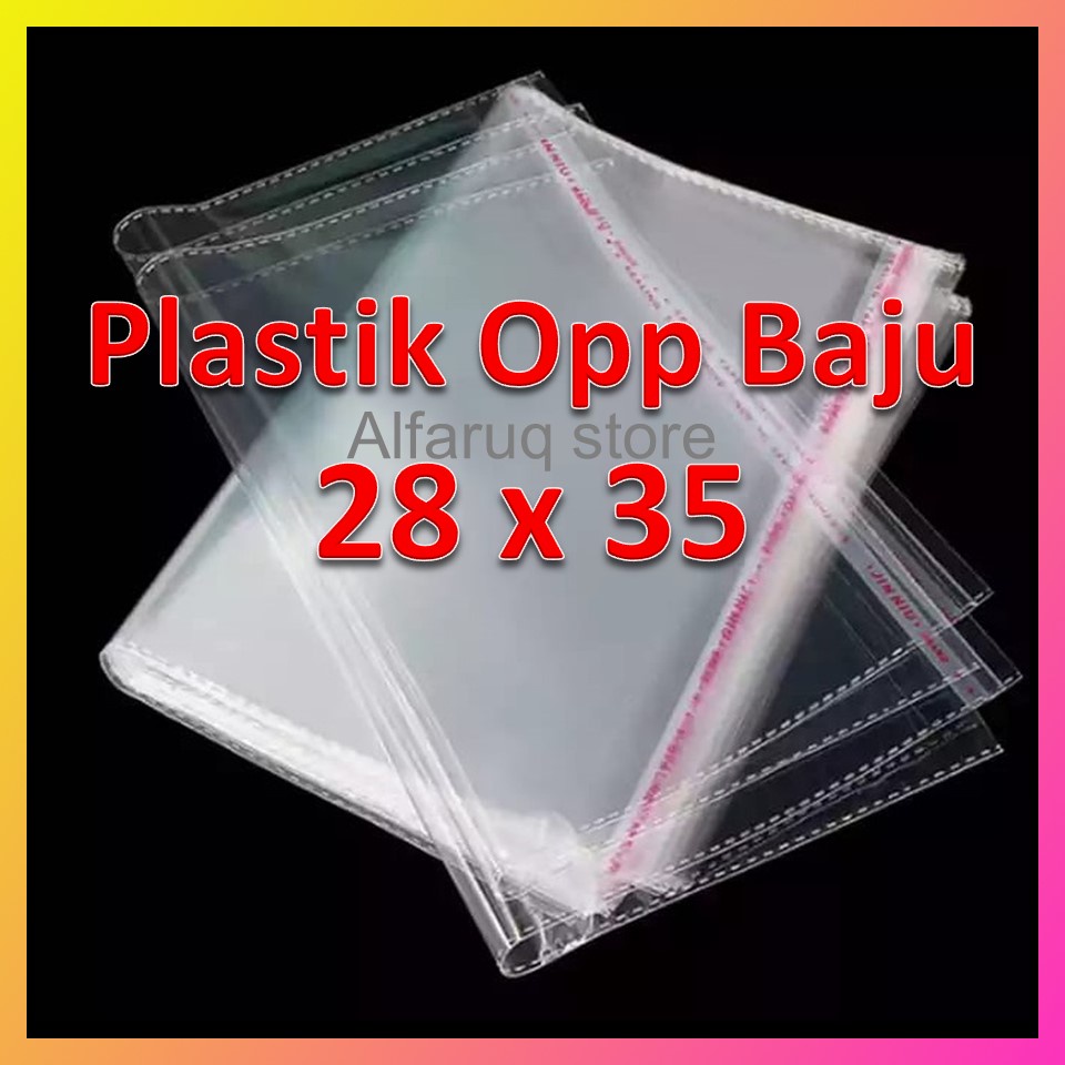 Jual Plastik Opp Baju 28x35 100 Lembar Plastik Opp Seal Plastik Opp Lem Indonesiashopee 6562