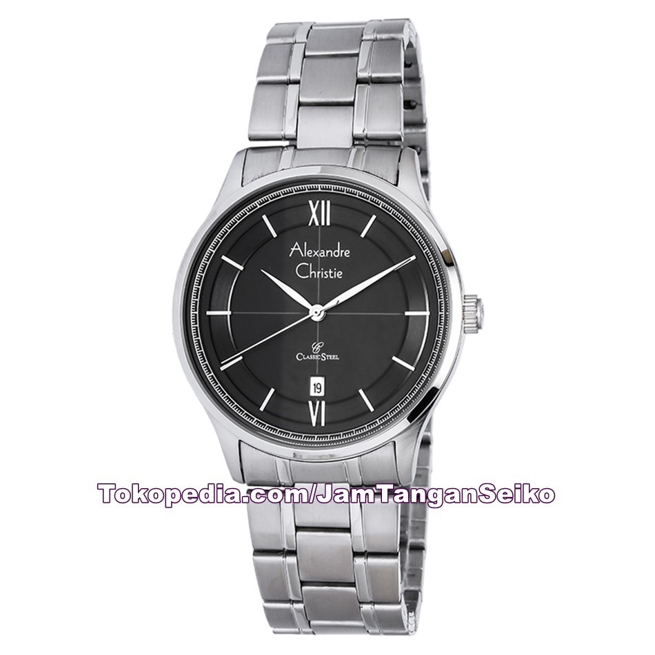 Jam Tangan Pria Alexandre Christie AC 8505 MD BSSBA Original Stainless