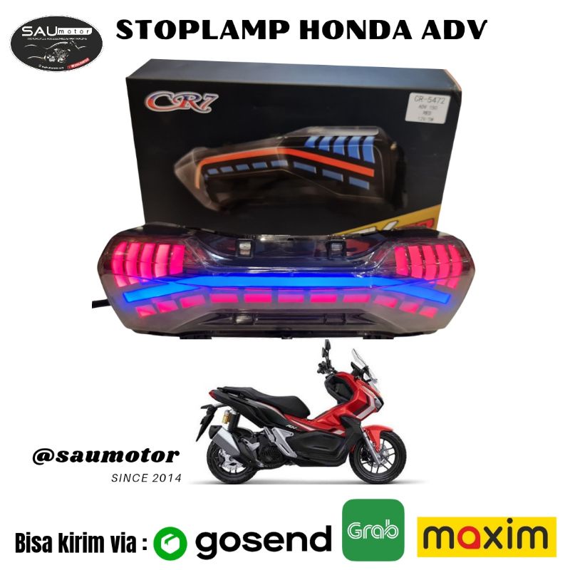 Saumotor Stoplamp Honda Adv150 Lampu Stop Adv 150 Running Lampu Belakang Adv 150 Original Cr7