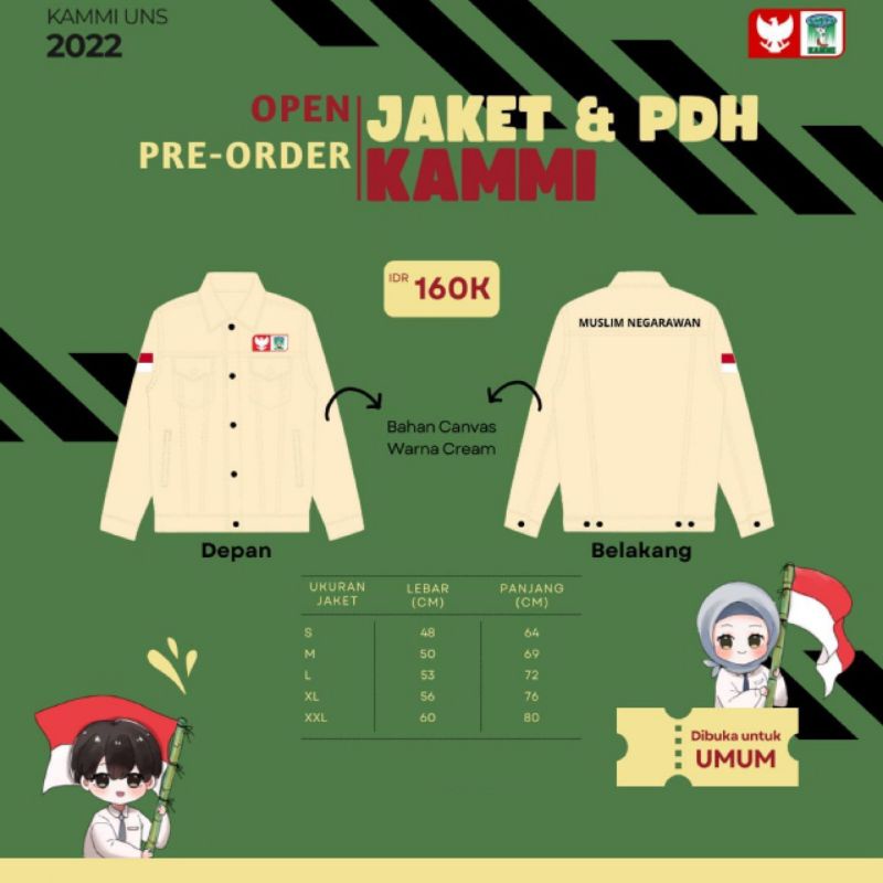 Jaket PDH KAMMI
