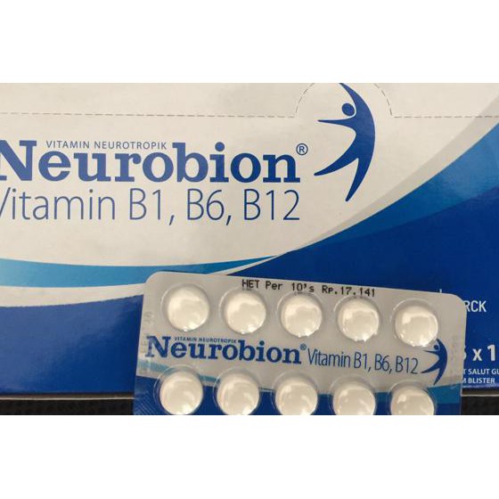 Neurobion Putih Strip Isi 10 Vitamin B Complex Item Real Picture