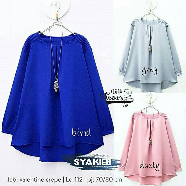 Blus Polos Jumbo/Blus Wanita Kantoran/Blus Wanita Trendy