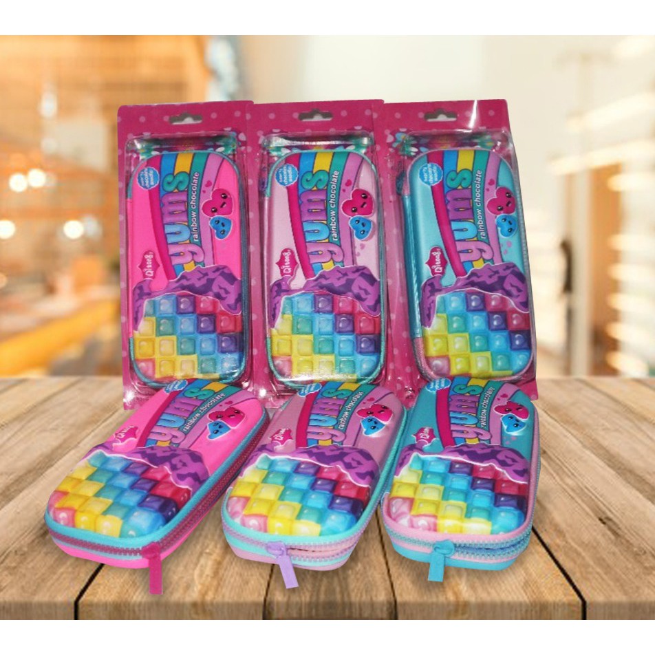 

Tempat Pensil 3D Timbul Qitong Yums