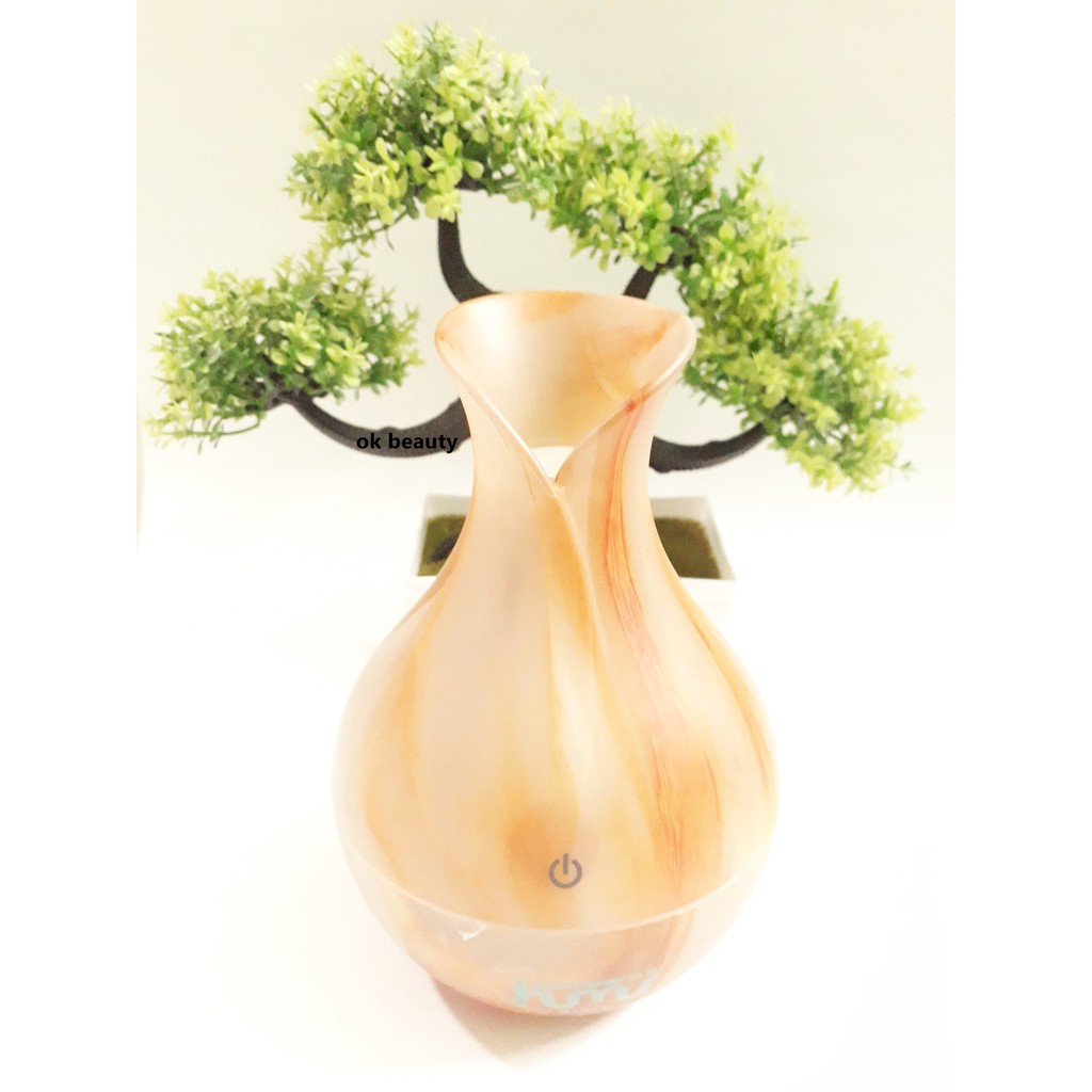 DIFFUSER AROMATERAPI RUANGAN ELEKTRIK MURAH MOTIF CORAK KAYU PENGHARUM HUMIDIFIER-RJS21-MARBLE+FREEOIL