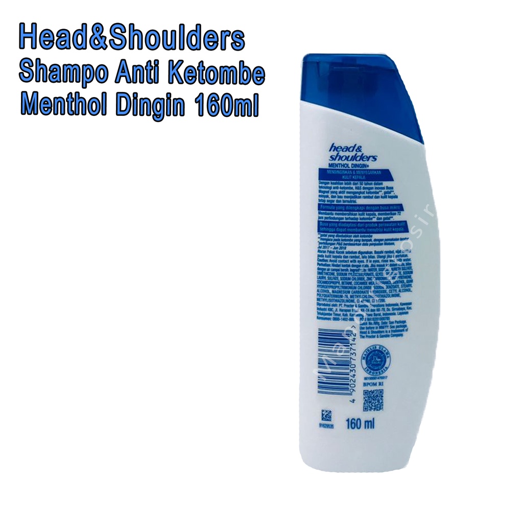 Shampo anti ketombe *Head &amp; Shoulders * Menthol Dingin * 160ml