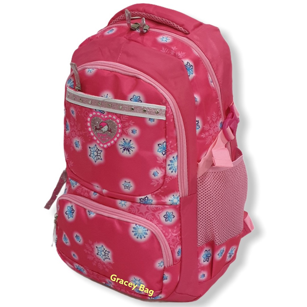 GB-78020S Tas Ransel Anak Perempuan Silvergirl Motif Snowflaxes