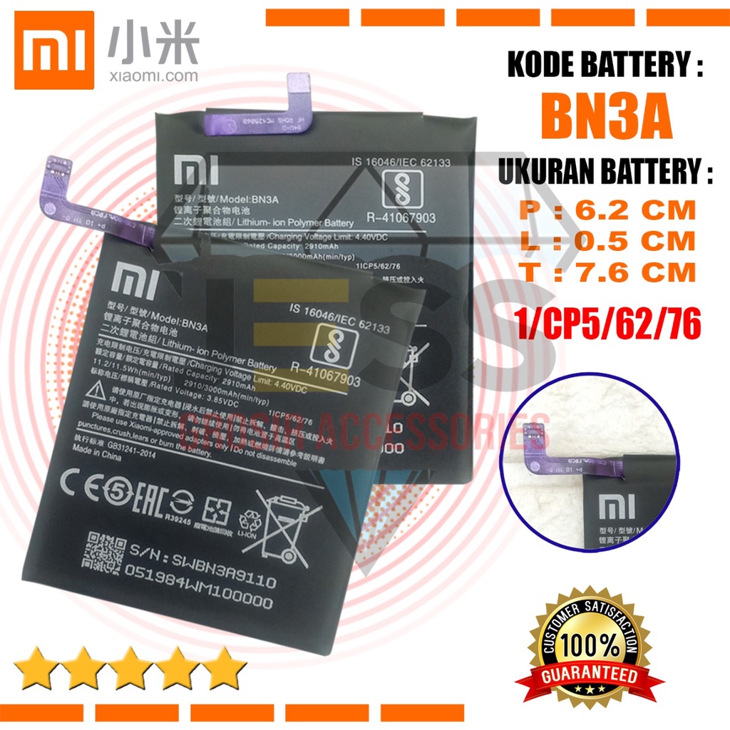 Baterai Battery XIAOMI BN3A BN-3A Tipe HP Redmi GO - M1903C3GG - M1903C3GH - M1903C3GI