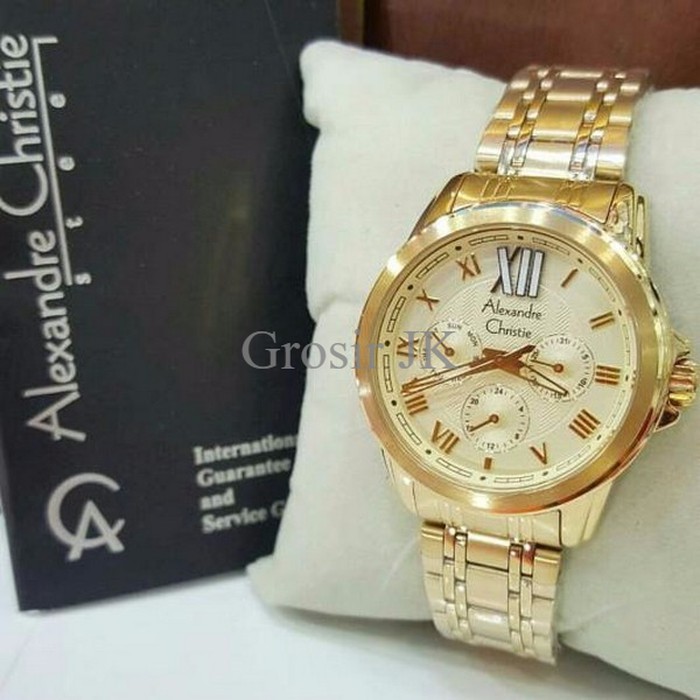 Jam Tangan Alexandre Christie Ac 2494 Gold