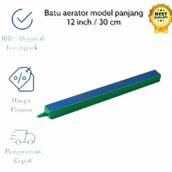 Batu Aerator Aerasi Aquarium 12 in Panjang 30 Cm BALOK PANJANG