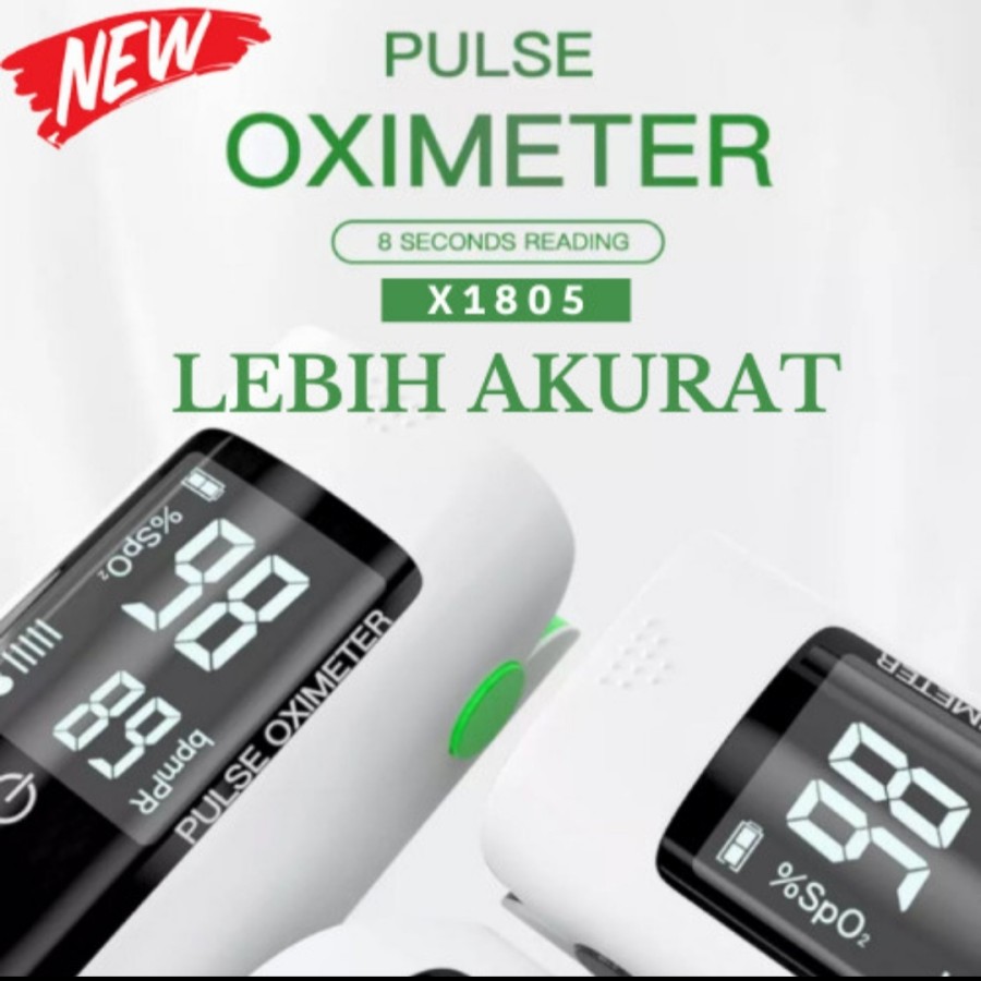 Fingertip pulsa oximeter Sp02 saturation monitor LED setara Omron