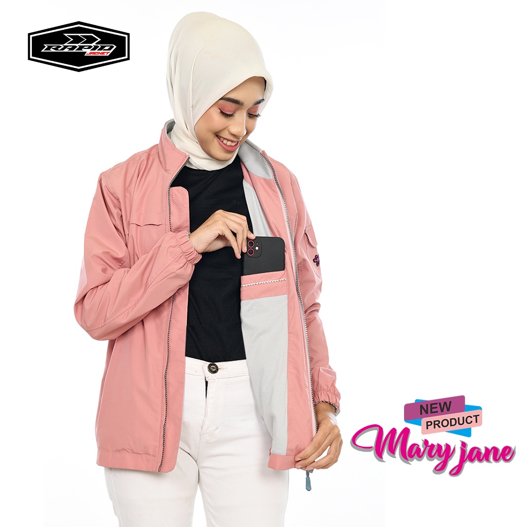 Jaket motor wanita  keren  anti air jacket harian RAPID MARYJANE