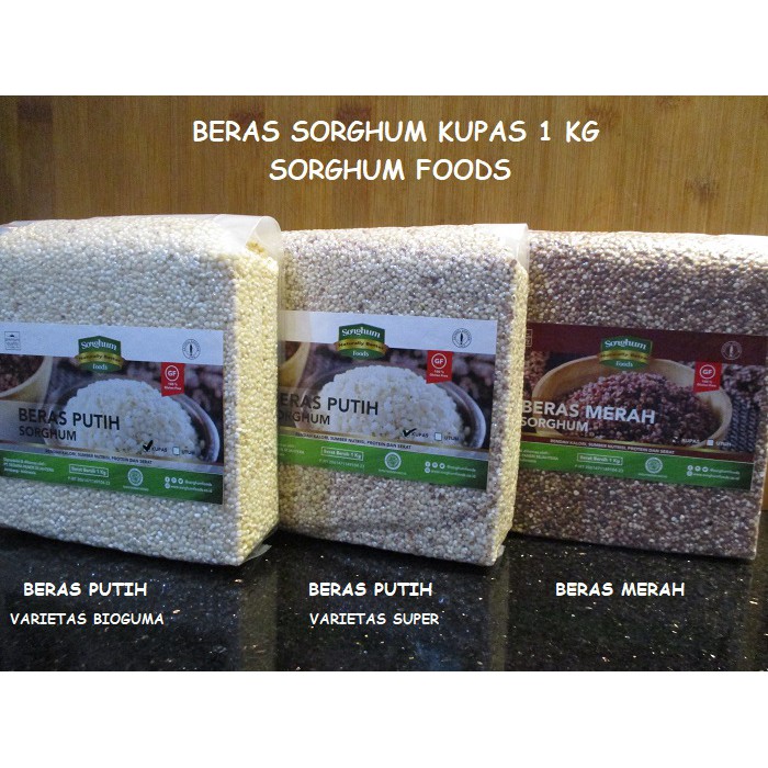 

BERAS SORGUM ORGANIK 1KG SORGHUM FOODS - BERAS DIABETES - FREE GLUTEN - SORGHUM PUTIH