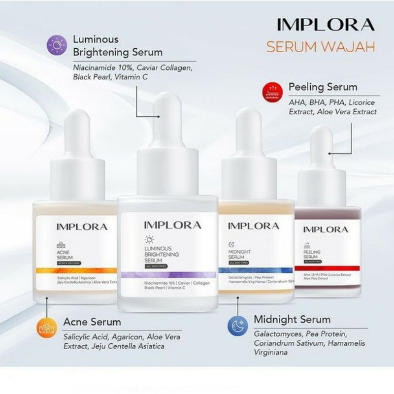 IMPLORA FACE SERUM 20ML// SERUM IMPLORA