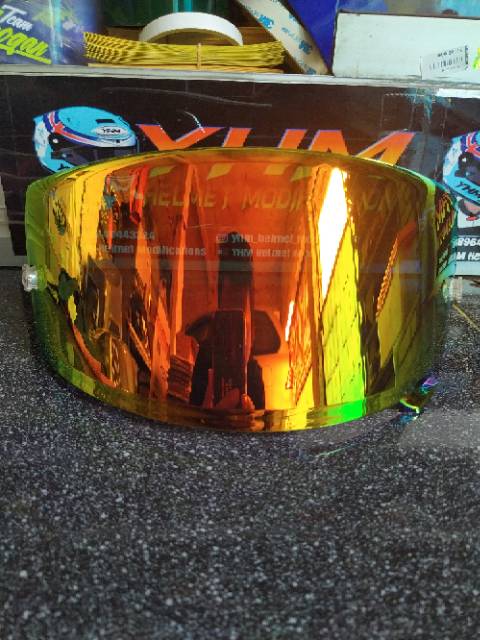 Visor Shoei Red Gold