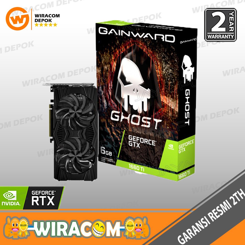 VGA Gainward GTX 1660 Ti Ghost 6GB - 6 GB GDDR6 GTX 1660TI GTX1660TI