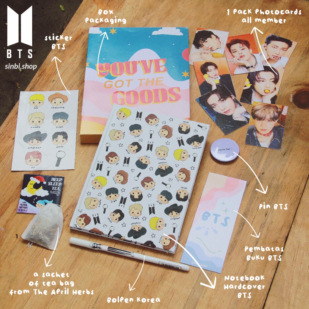 Hampers Bts Notebook | Giftbox Kpop | Hampers Kpopers | Gift  Souvenir Hadiah Kado Ulang Tahun Wisud