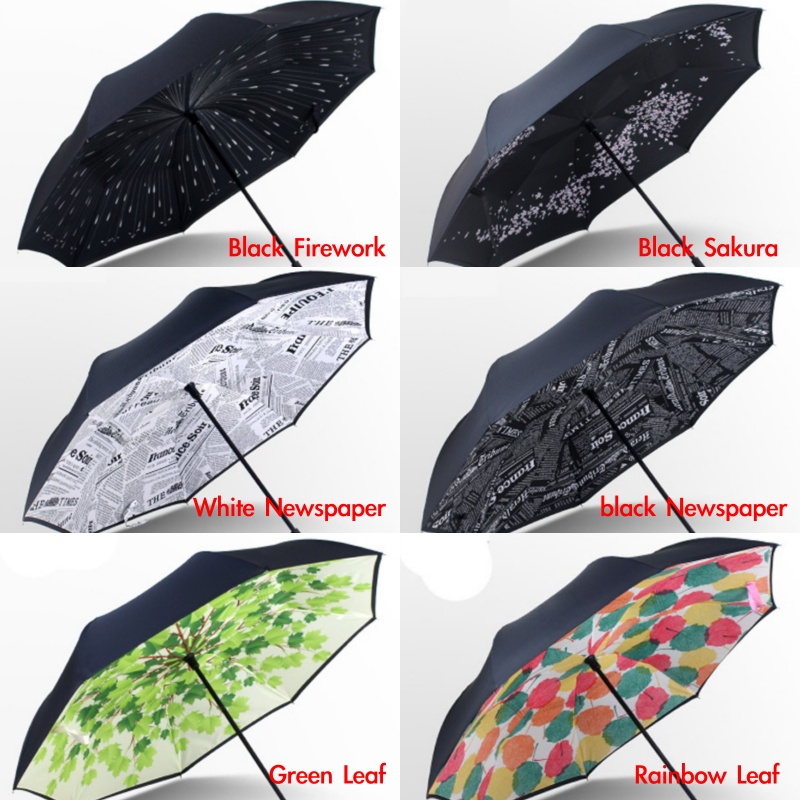 TERMURAH PRODUK TERBAIK Payung Mobil terbalik Up side down Umbrella Kazbrella car umbrella motif