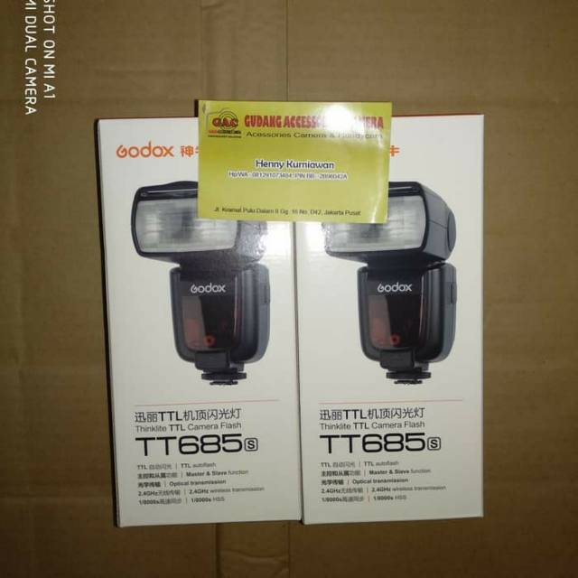 Paket FLASH GODOX TT-685s TT685s for SONY  + battrey ENELOOP A2 isi 4