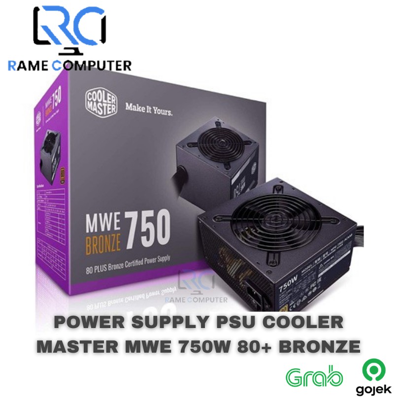 POWER SUPPLY PSU COOLER MASTER MWE 750 BRONZE V2 - 750W 80+ Bronze