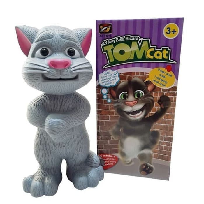 Mainan Edukasi anak Kucing TaLking Tom Bisa Bicara Meniru Suara BELAJAR hadiah kado ulang tahun anak
