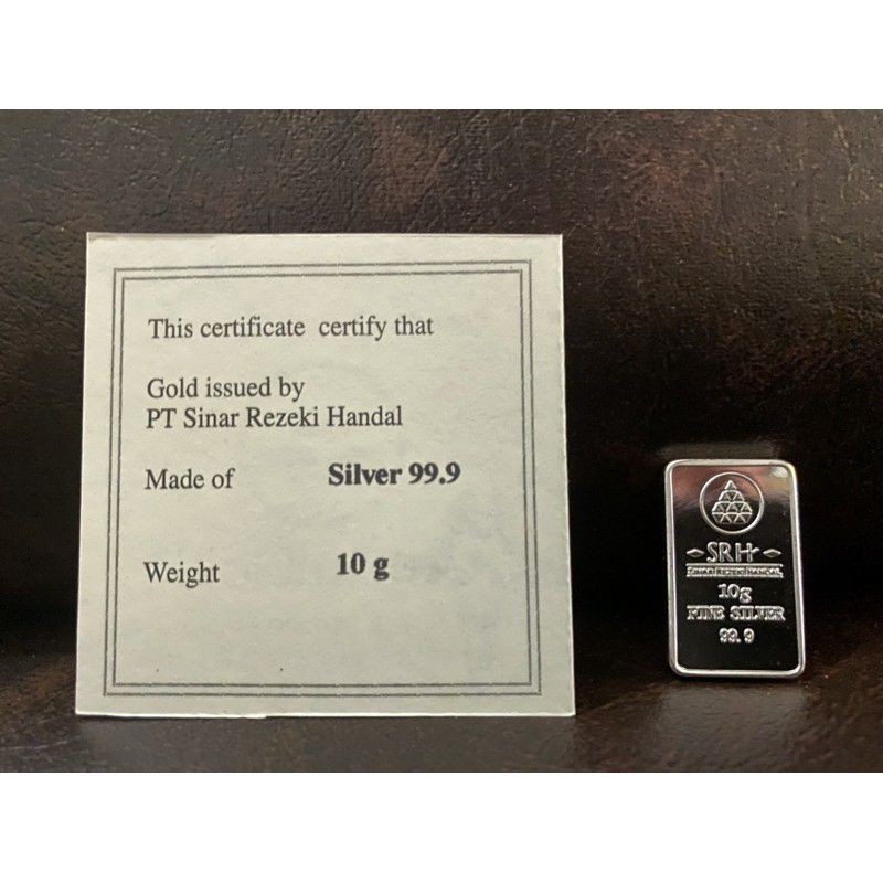 Perak SRH 10gram / perak asli / logam perak / silver / silver original