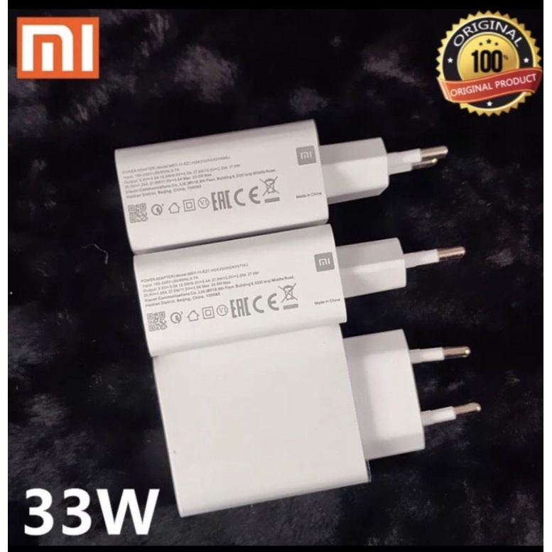 Adaptor Xiaomi Redmi Note 10 Pro Turbo Charger 33Watt Adaptor Original