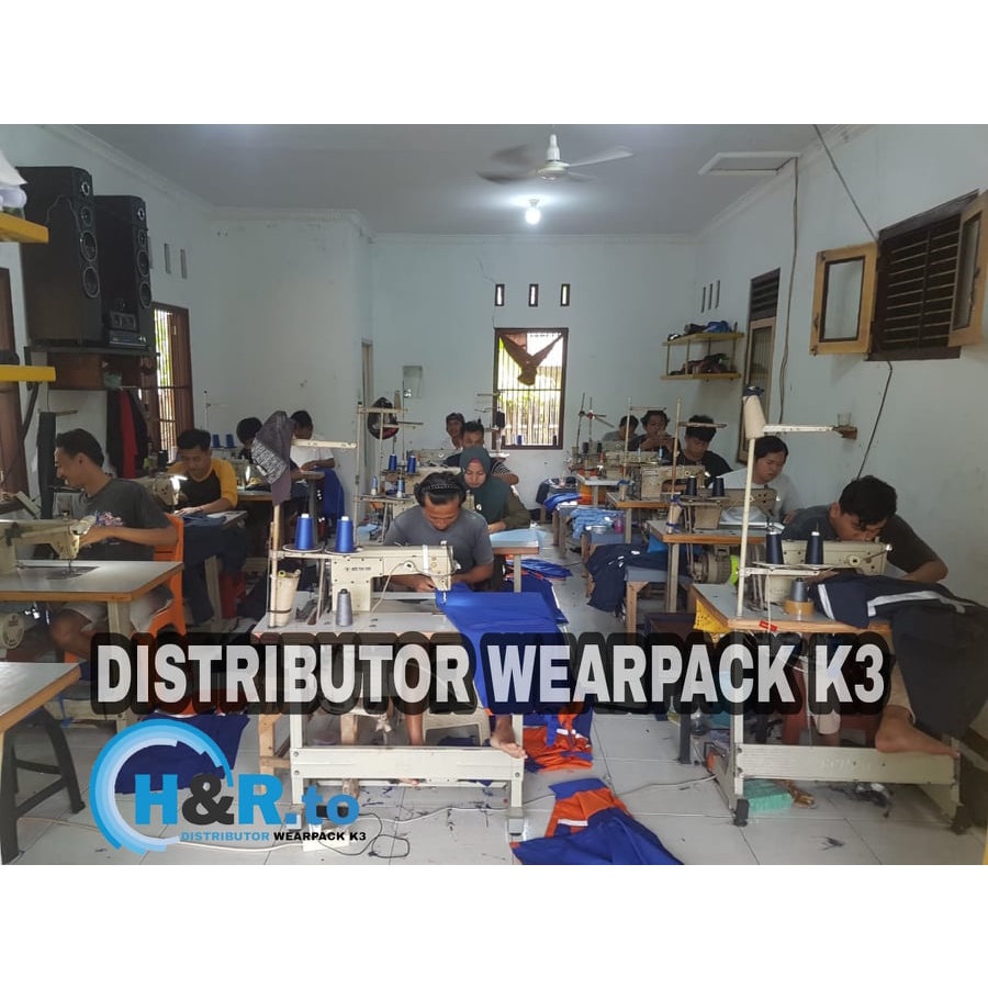 wearpack atasan/kemeja safety warna coklat susu polos/lengan panjang