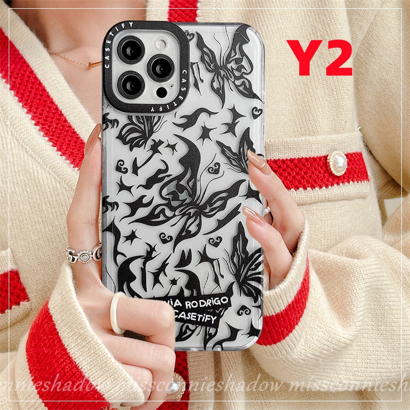 Soft Case Tpu Transparan Motif Butterfly Girl Untuk iPhone 11 13 12 pro Max 7 6 6s 8 plus XR X XS Max SE 2020