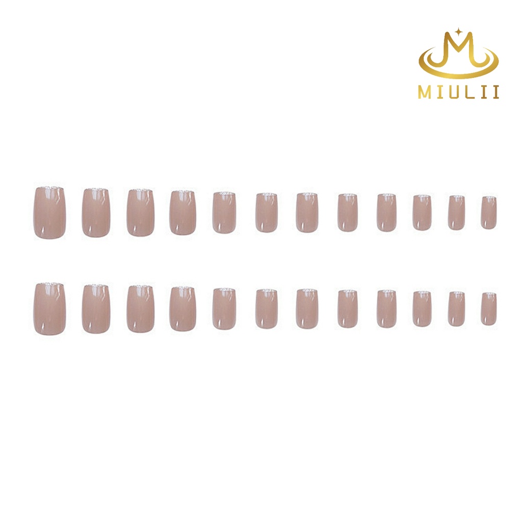 MIULII / KUKU PALSU    A0370 / 24PCS / 3D / NAIL ART / PREMIUM / PINK / CUTE / FREE LEM JELLY / KUTEK