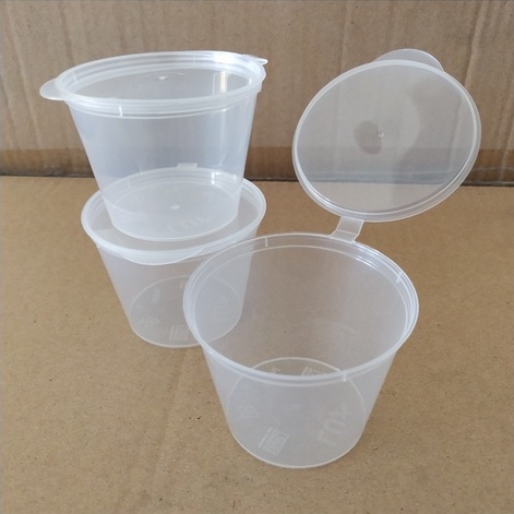 Tempat Saos Plastik Cup Sauce / Saus / Sambal Sauce Container Lux 100ml