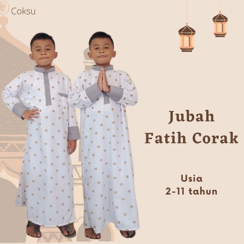 jubah anak//jubah corak