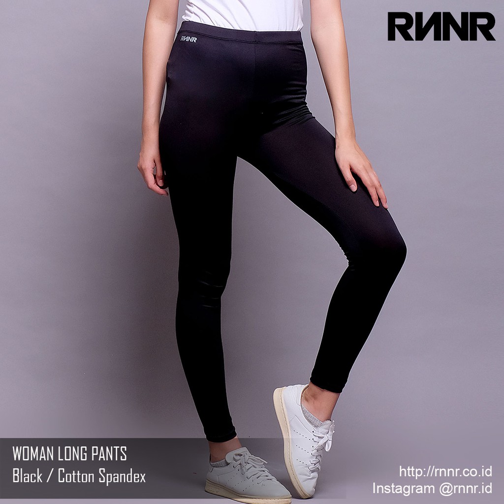 Celana Olahraga Celana Lari Wanita Legging Yoga Panjang Warna Hitam Shopee Indonesia