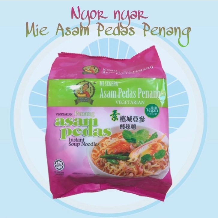 

Nyor Nyar Mie Asam Pedas Penang Vegan