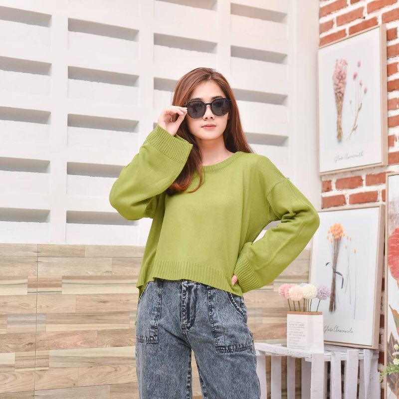 OVERSIZE YURA KNITE SWEATER WANITA TERMURAH KEKINIAN'