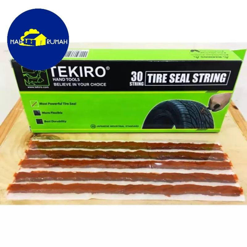 1lbr@5batang - TEKIRO Refill Isi Ulang Karet LEM CACING Karet Tambal Ban Tubeless Tubles Motor 20cm